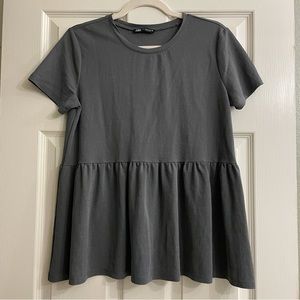 Zara dark grey top